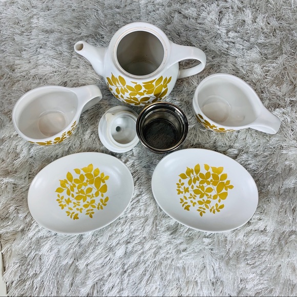 teavana yellow tea set